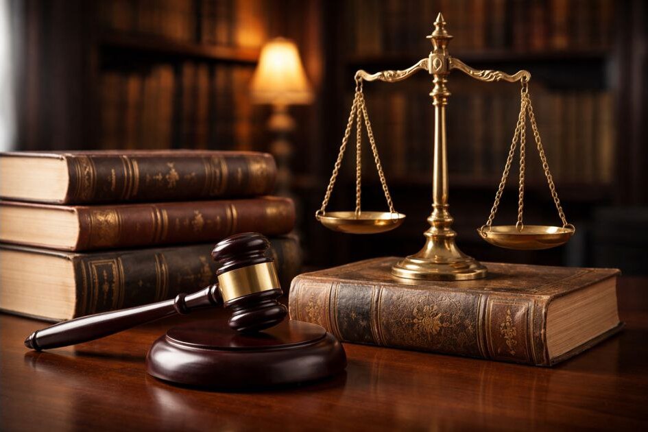 Justice Scale and Law Books